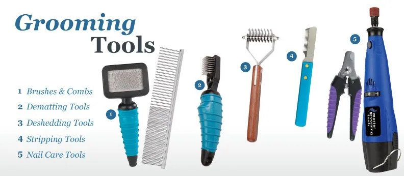 herramientas de grooming dog