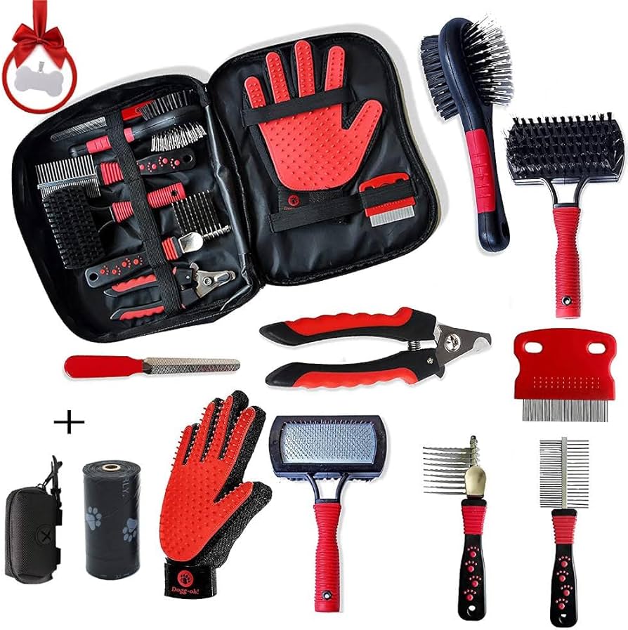 set de cuidados grooming dog